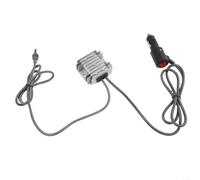 Convertidor CC para uso automotriz, salida de 12 V, 24 V a 30 V, 3,5 A, IP68 resistente al polvo y al agua con interruptor, cuerpo de aluminio para fiabilidad a largo plazo (cable CC de 1 metro)