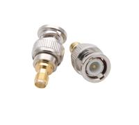 Convertidor Coaxial RF de 4 Tipos, SMA Macho a BNC Hembra, Adaptador de Conector de Antena de Radio, Kit de adaptadores de Antena de Radio Coaxial, 1 ud.(BNC M to SMA F)