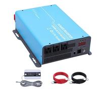 Convertidor Coche Inversor Convertidor De Voltaje Portátil 1200W 1600W Y 2200W Diseño Silencioso CC De 12V A CA De 110V 50 Hz/60 Hz Conmutable para Exteriores Coche(50HZ,12V2200W)
