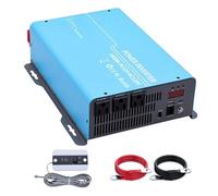Convertidor Coche Inversor Convertidor De Voltaje Portátil 1200W 1600W Y 2200W Diseño Silencioso CC De 12V A CA De 110V 50 Hz/60 Hz Conmutable para Exteriores Coche(60HZ,12V1600W)