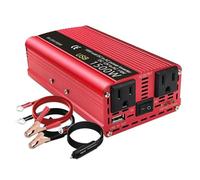 Convertidor Coche Inversor Inversor De Coche 1500W Potencia DC 12V A AC 110V/220V 230V Convertidor Adaptador De Carga USB Dual Solar 12 A 220 Voltios Europa(12V 110V US)