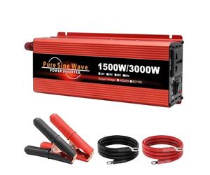 Convertidor Coche Inversor Inversor De Corriente para Automóvil 12 A 220 V Convertidor Corriente De Onda Pura Convertidor De 12 V A 220 V Europa 2200 W 3000 W(1600W-12V-220V-50HZ)