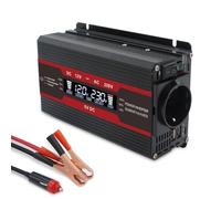 Convertidor Coche Inversor Inversor De Corriente para Coche DC 12V/24V A AC 220V 3000W/2600W/2000W/1500W Pico Cargador Portátil Convertidor Transformador Enchufe USB UE(12V 220V 3000W)