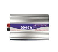 Convertidor Coche Inversor Inversor De Onda Sinusoidal Pura 12v 220v 6000W DC 12V 24V 48V A AC 110V 220V Convertidor Transformador Energía Solar para Coche Enchufe Universal(48V,220V(50HZ))