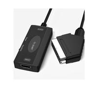 Convertidor Compatible con A SCART, Adaptador de Vídeo Digital HD Compatible con A Vídeo Analógico y Audio I/D Compatible con DVI.