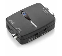 Convertidor DAC Marmitek Connect DA21 - convertidor de audio digital a analógico para TV y amplificador - Toslink o coaxial a RCA - estéreo plug and play