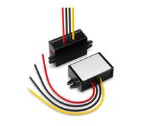 Convertidor DC-DC 24V a 12V 1-100A Fuente de alimentación reductora 24V 12V Regulador reductor de voltaje(10A Aluminum L)