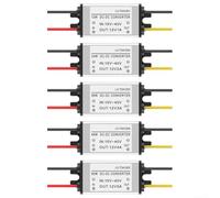 Convertidor DC DC 24V a 12V Fuente de alimentación 1A a 5A con caja de aluminio adecuado para impresoras de sistemas solares robótica y equipos de audio (3A)