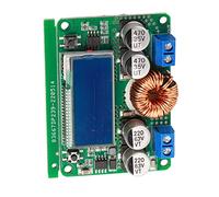 Convertidor DC-DC Ajustable 8-60V a 3-32V 7A, Regulador de Voltaje con Pantalla LCD, Voltímetro y Amperímetro Digital, Carcasa Protectora, 62x44x18mm