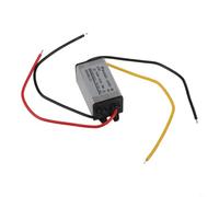 Convertidor DC-DC de 24 V a 12 V 1 A-5 A, fuente de alimentación, reductor de voltaje con carcasa de aluminio para panel solar, electrónica marina, LED automotriz para robótica CNC (1 A)
