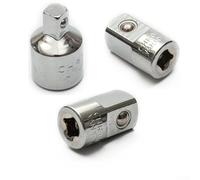 Convertidor de 1/4 pulgadas de acero al cromo vanadio para llave de vaso Durabili, juego de adaptadores de 3 piezas por cuarto a medio 3 más de 8 a 1/2 para 3/8