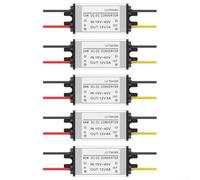 Convertidor de 24 V a 12 V CC CC 1 A a 5 A unidad de fuente de alimentación con carcasa de aluminio que incluye protecciones de sobrecarga y cortocircuito (4 A)