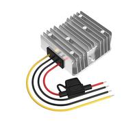 Convertidor de 24 V a 12 V, transformador de corriente de 24 V a 12 V, 15 A, 180 W, con fusible impermeable, regulador de voltaje de 24 V a 12 V para carritos de golf, LED, motor, camión, vehículo,