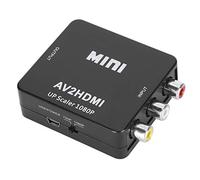 Convertidor de a HDMI, Convertidor de AV a HDMI, Adaptador de convertidor de Audio y Video CVBS Compuesto 1080P AV a HDMI, Soporte para PAL, NTSC3.58, NTSC4.43, SECAM, PAL/M, PAL/N con Cable U