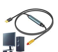 Convertidor de adaptador de audio óptico portátil - Cable de transmisión de señal de audio digital USB versátil, convertidores de sonido de alta calidad para sistemas de voz | Sistema