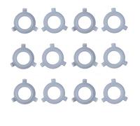 Convertidor de Anillo de Pantalla,12 PCS E27 a E14 Anillo de Pantalla de Lámpara de Plástico Adaptador Reductor Pantalla para Enchufe Doméstico Bulbos de Tornillo Tapa de Bayoneta Portalámparas