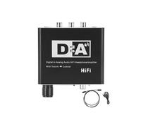 Convertidor de audio digital a analógico, adaptador RCA y jack de 3,5 mm con entradas coaxiales y ópticas, decodificador para sistemas de au