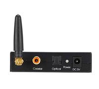 Convertidor de audio digital a analógico de 192KHz, formato de audio PCM/LPCM Caja convertidora de audio coaxial de fibra óptica, y salida de audio de 3,5 mm/0,1 pulgadas Convertidor audio(Negro)