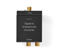 Convertidor de Audio Digital a Analógico Nedis ACON2510BK Coaxial/Toslink con Salida RCA y Jack Auriculares