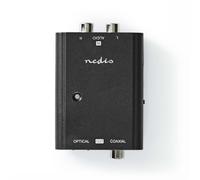 Convertidor de audio NEDIS ACON2508BK digital RCA a TosLink y coaxial 1,8 m