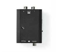 Convertidor de audio Nedis ACON2509BK óptico TosLink y S/PDIF a 2x RCA