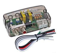 Convertidor de audio para coche, adaptador de salida de línea alta y baja, altavoz a rca para amplificador subwoofer filtro de ruido de 8,5 cm