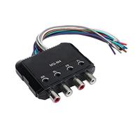 Convertidor de Audio Subwoofer Estéreo Automático Convertidor de Audio de 4 Canales Convertidor Alto a bajo Anti Interferencias Reduce el Ruido Convertidor de Frecuencia de Línea