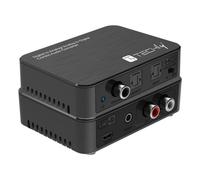 Techly 369120 - Convertidor de audio digital a analógico/analógico a digital SPDIF Toslink estéreo 3,5 pulgadas, negro