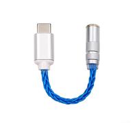 Convertidor de audio USB-C a 2.5 mm, 3.5 mm, 4.4 mm con cuerpo de metal mecanizado de precisión para integridad estructural (3.5 mm)