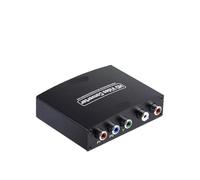 Convertidor De Audio Y Video 1080P Compatible Con YPbPr A HDMI, Conector RCA A HD, Adaptador PS2, DVD, PSP, HDTV, Conexión Datos(US Plug)
