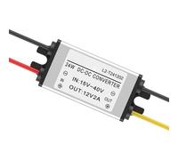 Convertidor de baja tensión continua,Módulo de adaptador de alimentación ajustable - Transformador reductor de voltaje 24 V a 12 V, para electrónica automotriz, automóviles y vehículos