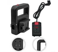 Convertidor de batería 2 en 1 para herramientas, compatible con taladros y llaves, incluye cable de conexión para bombas de agua de batería de litio, negro