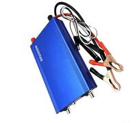 Convertidor de batería de metal de doble conversión de 12 V a convertidor de corriente de CA compacto con diodos grandes de 8 x 16 mm para vehículos, caravanas, uso marino fuera de la red, color azul