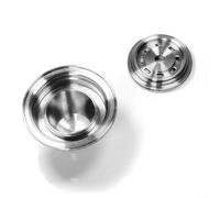 Convertidor de cápsulas de café de acero inoxidable para máquinas de café compatibles con YN01 y UE2401 con estante de filtro (UE2401 (150 ml))