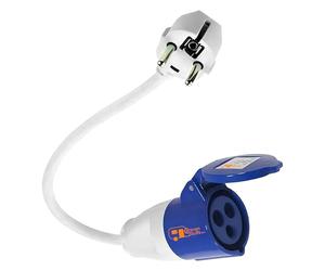 Convertidor de Caravana de Red Europea de 230 V, Cable Fly, Adaptador de Enchufe Europeo de 2 Pines 16 A a 3 Pines 16 A, Cable de Conexión de Fuente de Alimentación