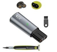 Convertidor de cargador de afeitadora de 5 V compatible con Philips One Blade QP2724 QP2824 S3145 S7887 S5887 MG5910 MG7910 MG7950 MG9510 X3001 X3053 3000X, adaptador de repuesto de alimentación USB-C
