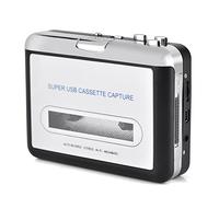 Convertidor de Casete de Audio Port¨¢Til, Cinta de Casete USB a grabadora de Captura de de MP3 con Auriculares de CD