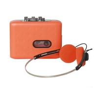 Convertidor de casete retro a MP3, grabadora portátil USB con avance y rebobinado rápido, captura de audio digital para cintas antiguas, conector de 3.5 mm, USB-C o alimentado por batería, negro
