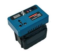 Convertidor de CC a CA para exterior, CC a CA, inversor de CC a CA, DC 18 V-21 V a 220 V Convertidor de potencia - 2 puertos USB y 1 tipo C, adaptador de cargador rápido inteligente para el hogar, RV