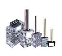 Convertidor de CC de 12 V a 13,8 V, 3 A, 5 A, 10 A, 15 A, 30 A, 50 A, 90 A y 100 A, potenciador Elevador, regulador y estabilizador de Voltaje.(40A Aluminum)