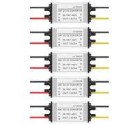 Convertidor de CC de 24 V a 12 V CC 1 A 5 A Fuente de alimentación con carcasa de aluminio diseñada para sistemas de energía solar robótica e iluminación LED (3 A)