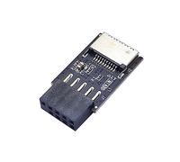 Convertidor de conector frontal USB 2.0 de 9 pines a tipo C A-KEY de placa base, adaptador de interfaz USB 3.2 tipo E