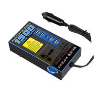 Convertidor de corriente automático que cambia de 12 V 24 V a 110 V 220 V con protección contra sobrecarga, adecuado para dispositivos electrónicos, convertidor de corriente de camping