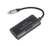 Convertidor de Corriente para Computadora Portátil de CC a Tipo C, Adaptador de Tipo C Trenzado ABS de Carga Rápida de 100W PD3.0 para Computadora Portátil (DC7909 Hembra a Tipo C)