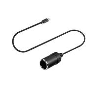 Convertidor de corriente USB C a coche de 5 V a 12 V tipo macho a adaptador de enchufe para dispositivo de advertencia, accesorios de coche, USB a procesador