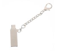 Convertidor de Datos USB 2.0 Micro USB Portátil de Aleación de Aluminio | Compacto y Ligero, Plug And Play, Color Plata, para Tarjetas Micro y Memoria, Uso Móvil