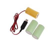 Convertidor de energía eliminador para linterna y dispositivo portátil como lector de batería de celda D 3x1.5V LR20