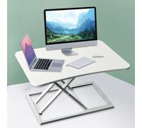 Convertidor de escritorio de pie ajustable de altura, Sit to Stand Riser Workstation, Estaciones de trabajo de la mesa de oficina ergonómica, portátil móvil para uso en el hogar y la oficina (color: