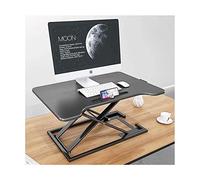 Convertidor de escritorio de pie ajustable, elevador de altura de 6-41 cm, elevador de laptop con ranura, gran estación de trabajo de computadora plegable para la oficina en casa, organizador de