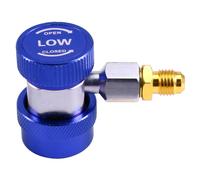 Convertidor de fluoruro para aire acondicionado de automóvil R134A, acoplador rápido, azul